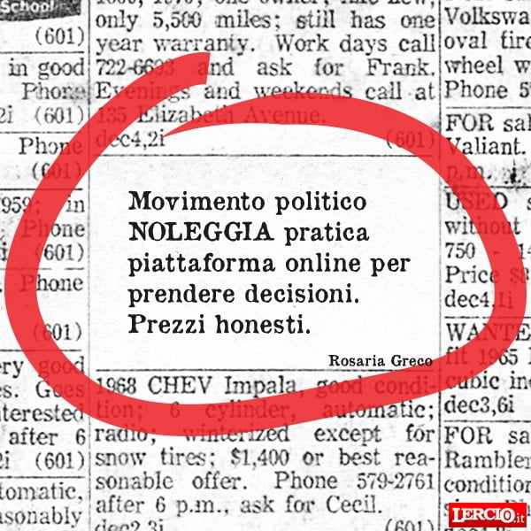 Annunci Lerci 14 Ottobre 2019 - Lercio