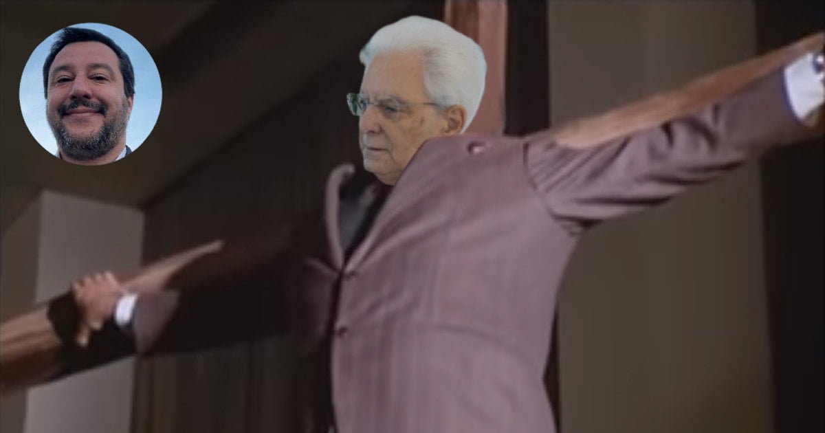 Crocifisso o foto del Presidente nelle aule? Salvini: "Inchiodiamo Mattarella ad una croce" - Lercio