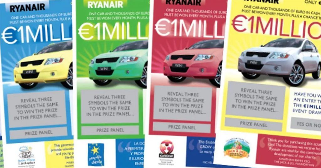 Prende un gratta e vinci di RyanAir e vince 5 kg di bagaglio extra a vita - Lercio