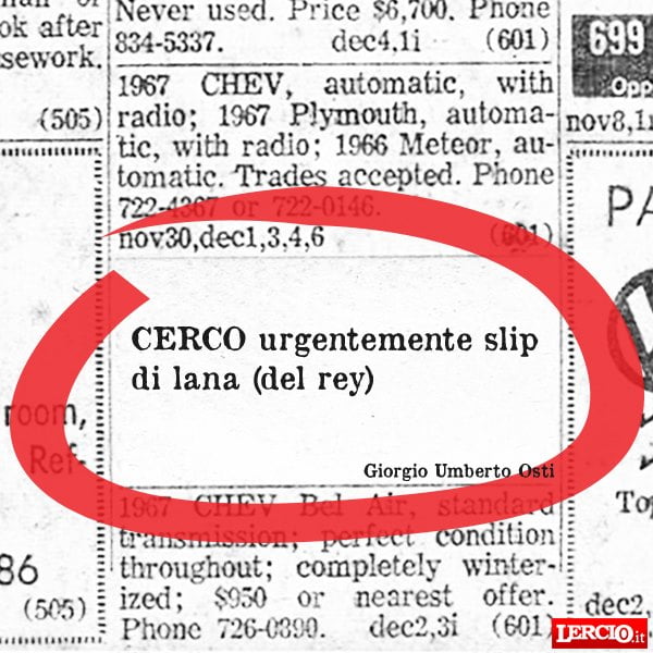 Annunci Lerci 18 Novembre 2019