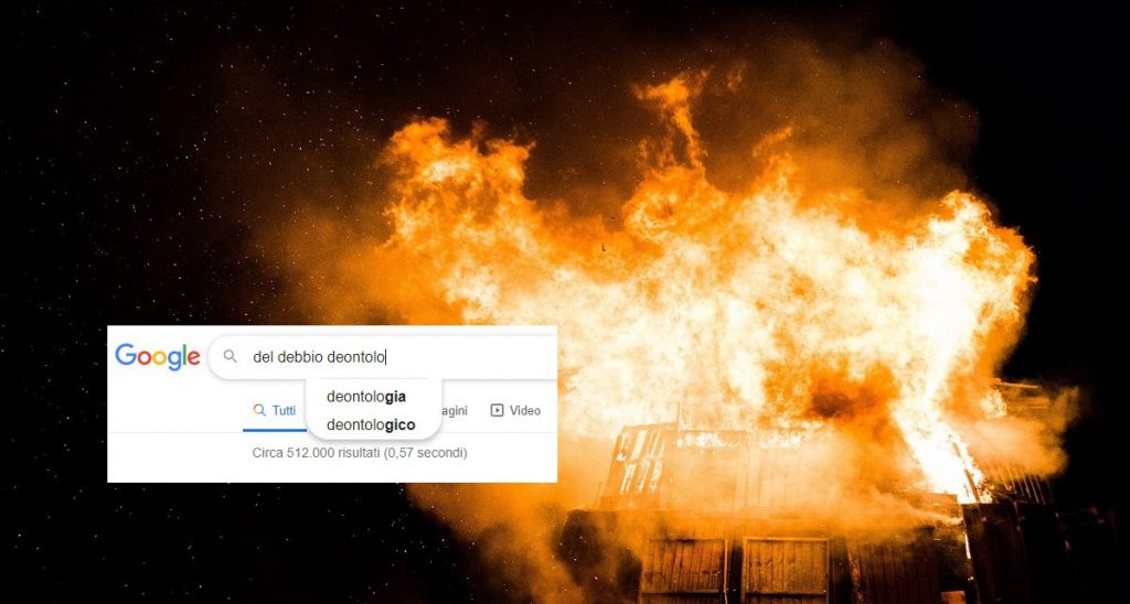 Cerca su Google "Del Debbio" e "deontologia" nella stessa frase e gli esplode il pc - Lercio