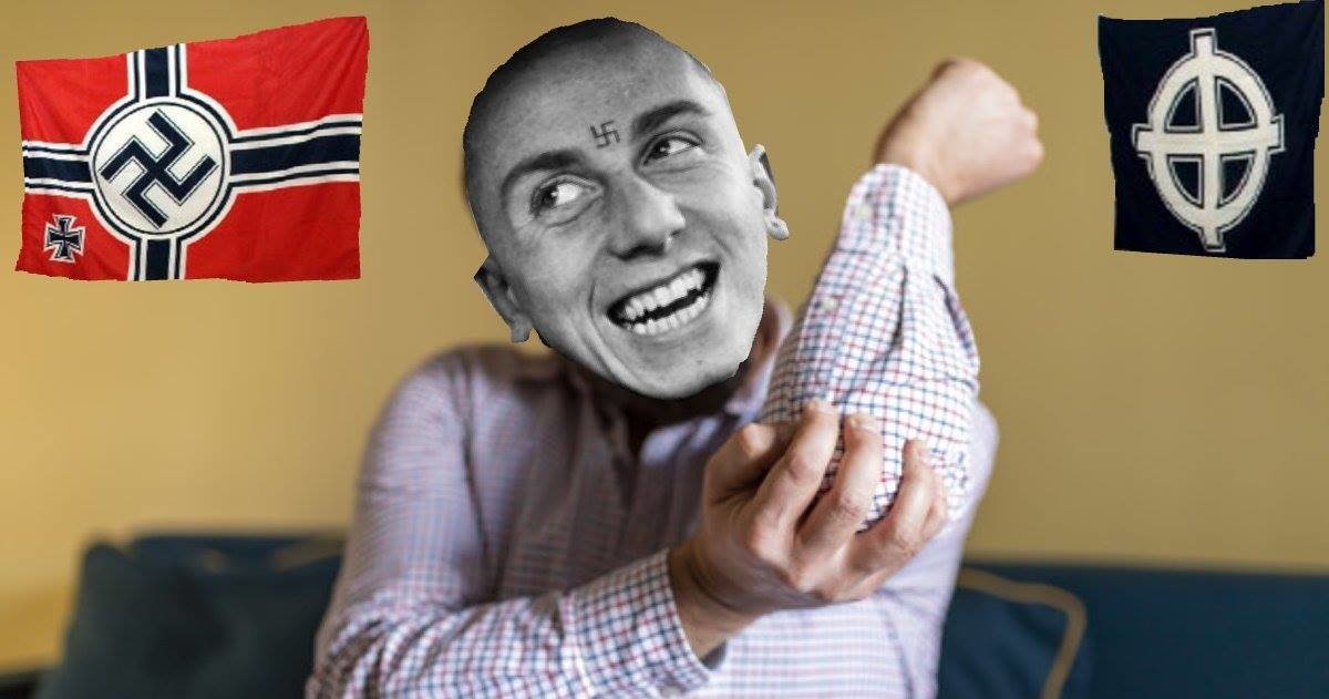 Non riesce a tenere il braccio teso: fascista con la tendinite espulso da Casa Pound - Lercio