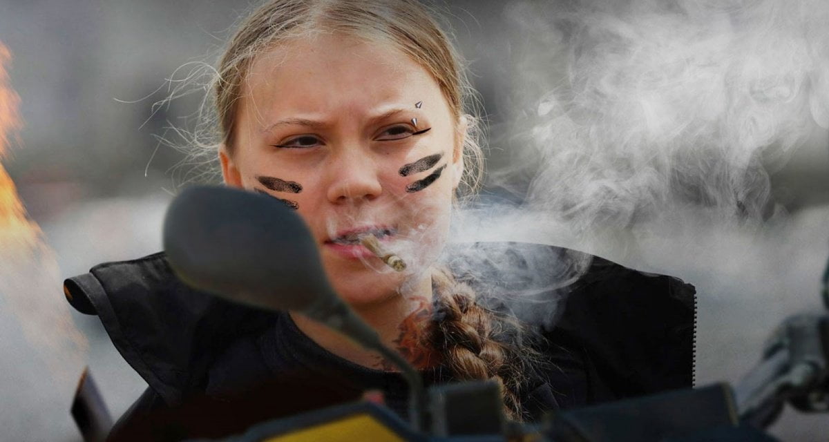 Arriva una Greta Thunberg malvagia che non crede al riscaldamento globale - Lercio