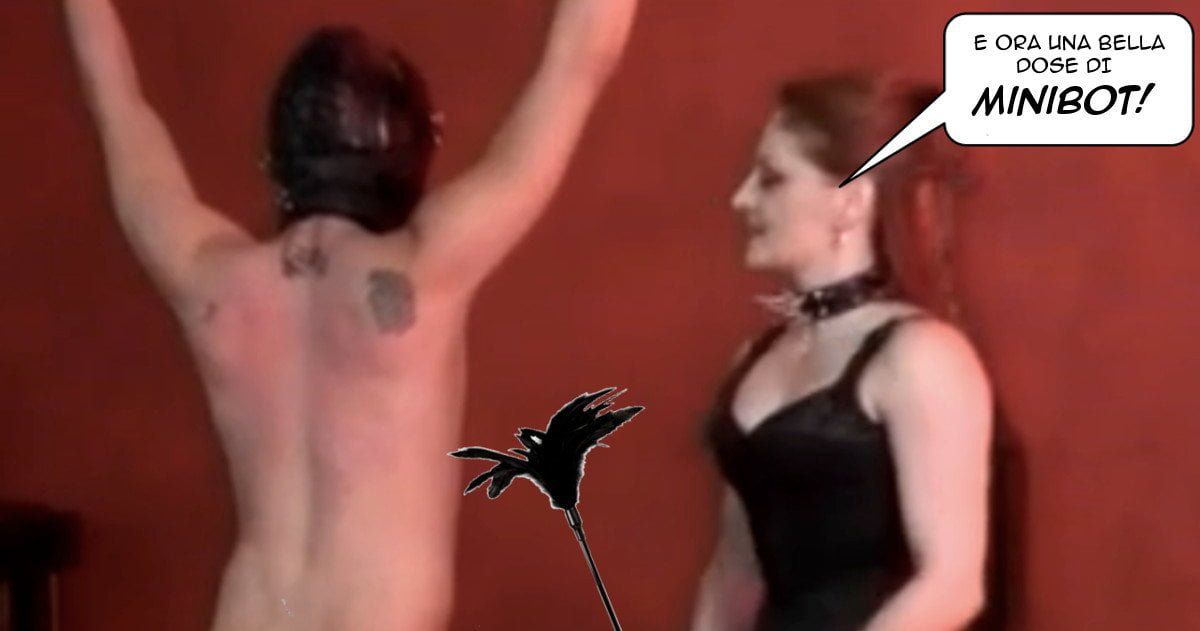 Mistress di club sadomaso tortura cliente leghista provando a spiegargli il MES - Lercio