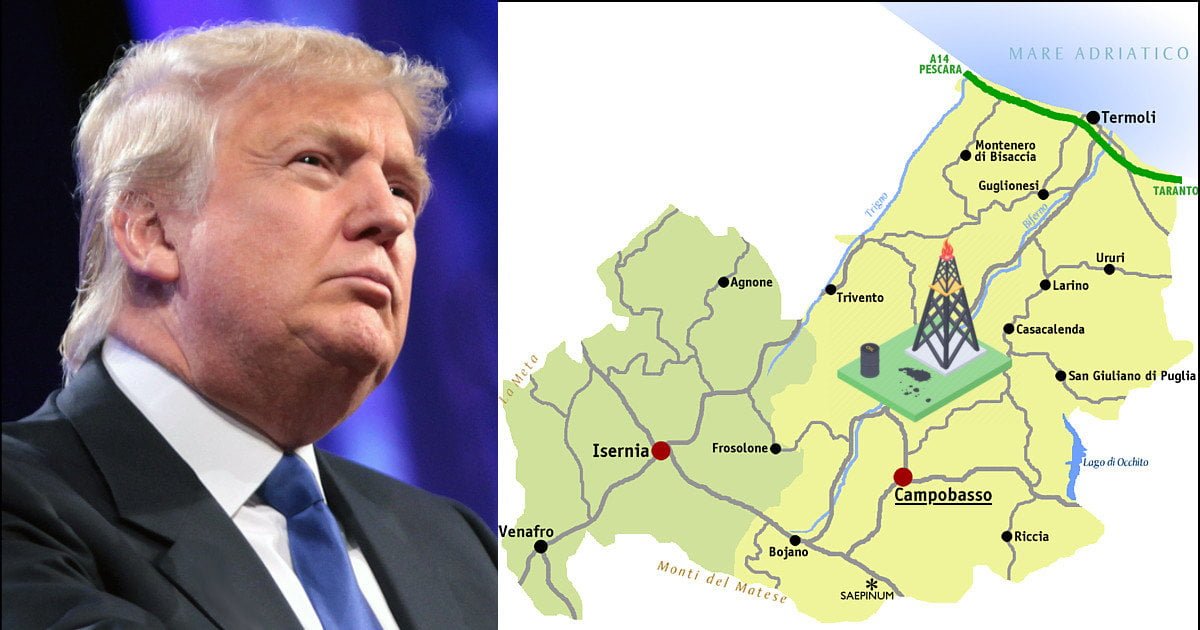 Il Molise scopre un giacimento di petrolio ma non dice nulla per non farsi bombardare da Trump - Lercio