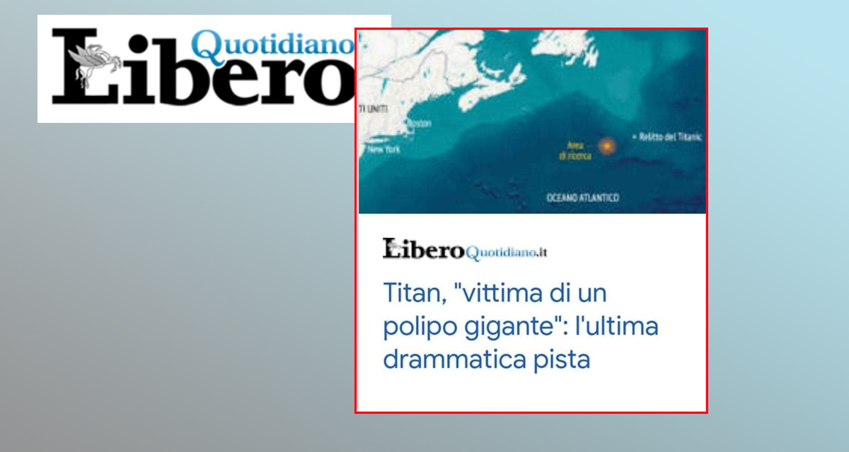 Libero giornale Polpo Titan