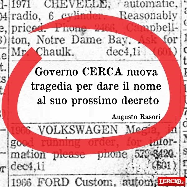 Annunci Lerci 14 settembre 2023