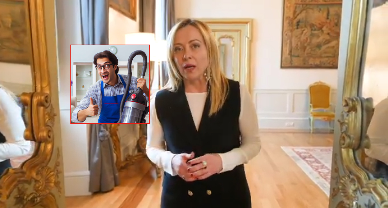 Allarme sicurezza a Palazzo Chigi: Meloni riceve venditore porta a porta della Folletto