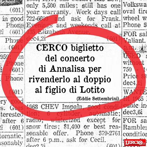 Annunci Lerci 13 Marzo 2024