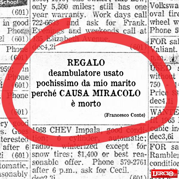 Annunci Lerci 6 marzo 2024