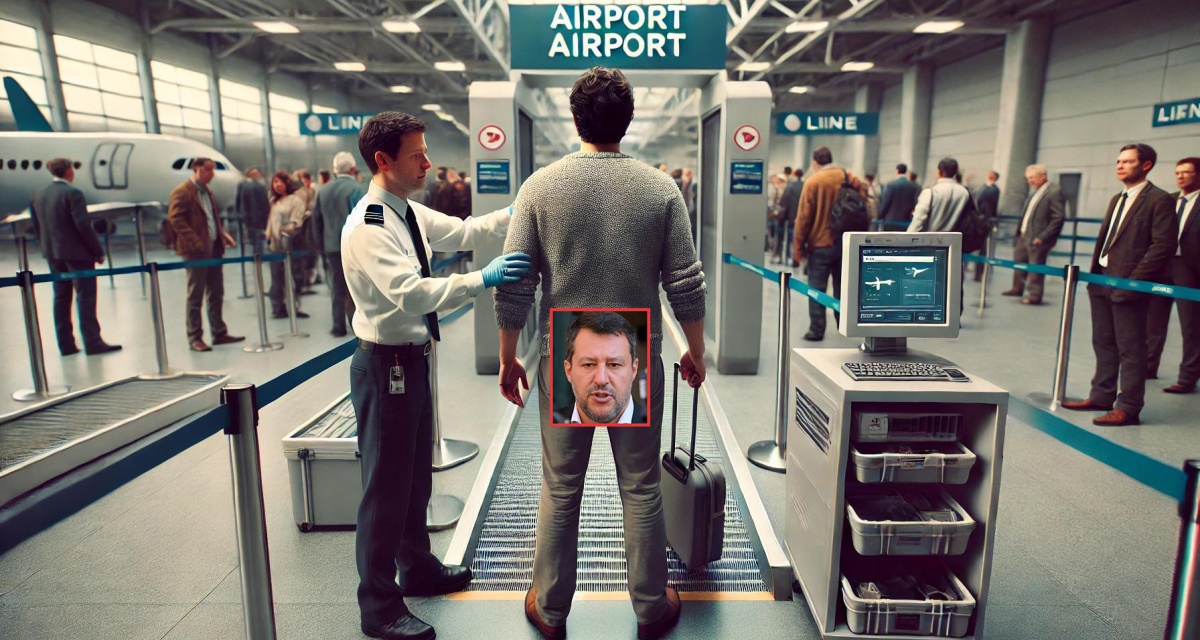 Linate. Imbarco con riconoscimento facciale: Salvini bloccato al tornello finché non mostra il culo