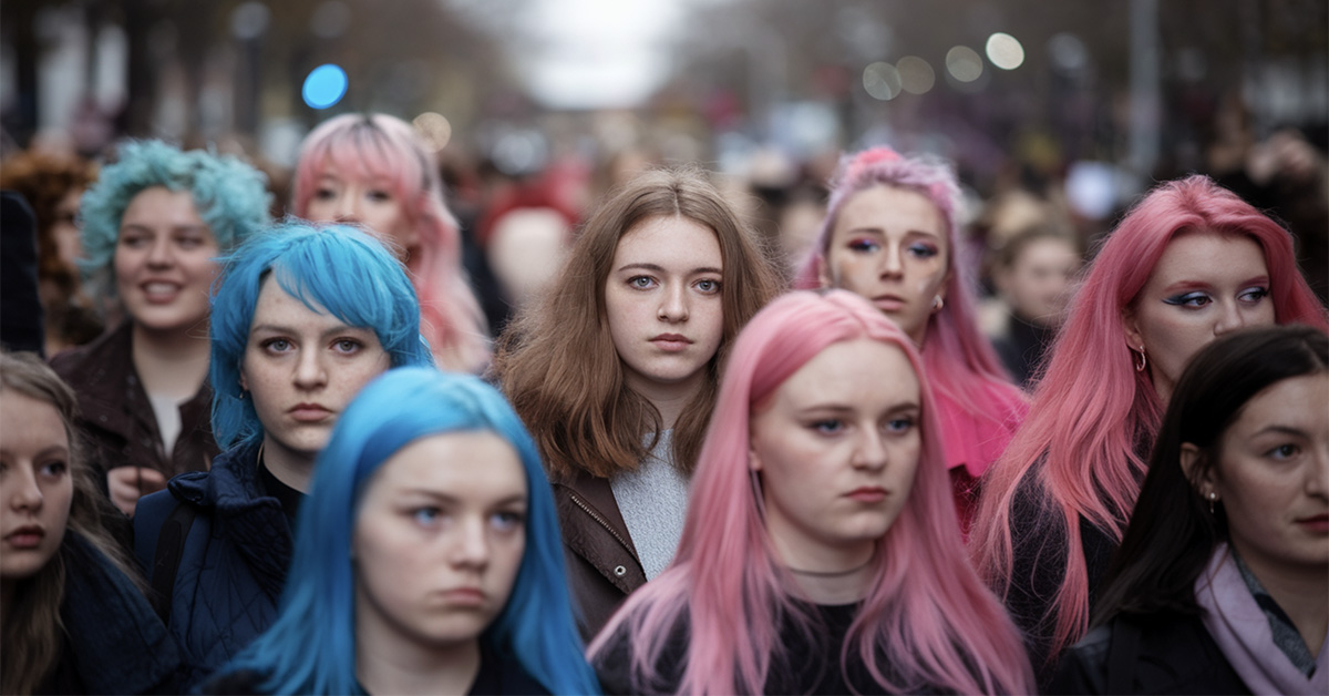 attivista capelli castani