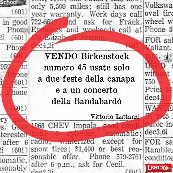 Annunci Lerci 12 Aprile 2025