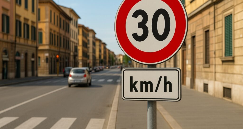 Limite 30km in città: pedone tampona auto
