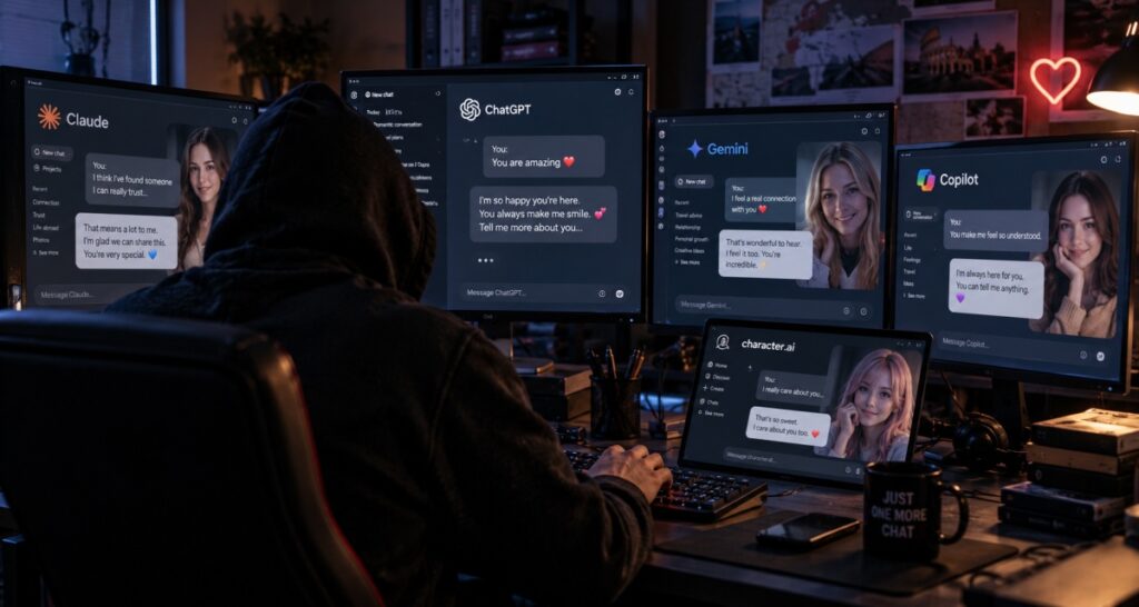 Truffe romantiche: decine di AI cadute nella trappola dell'uomo che si fingeva bot